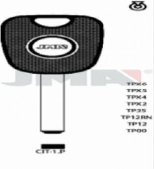 LLAVE ALPACA S/ TRANSPONDER TP00CIT-1P